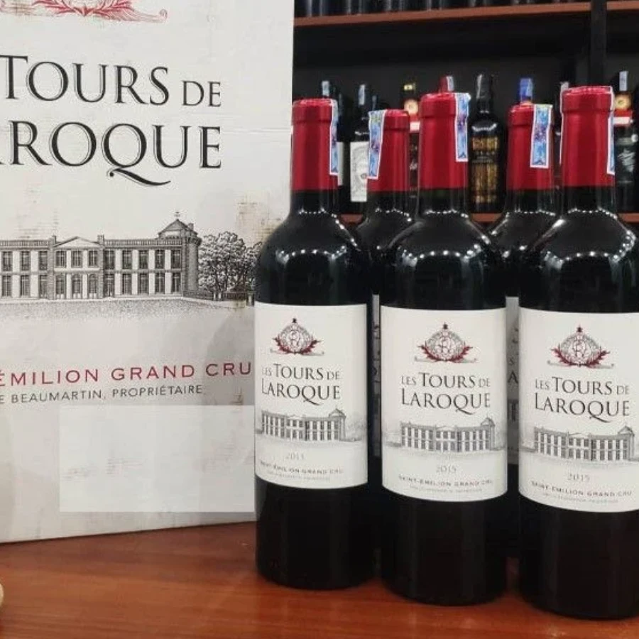 Vang Pháp Les Tours De Laroque Saint Emilion Grand Cru 2016 14,5%