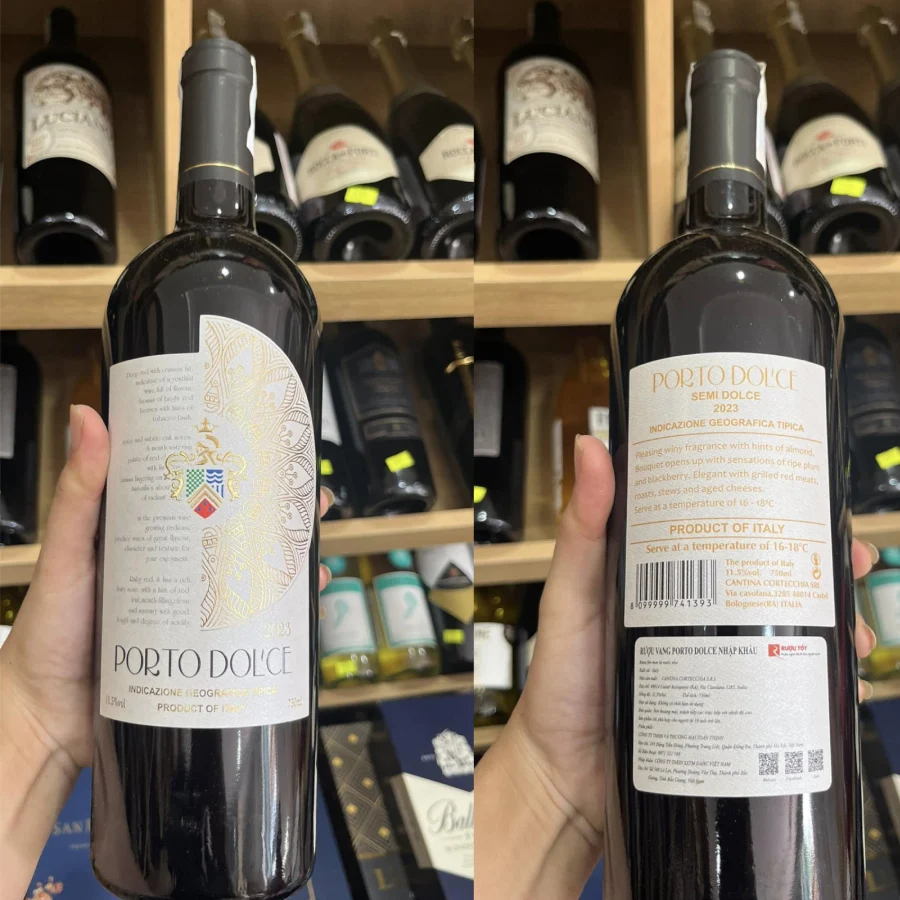 Vang Ý Porto Dol'ce Semi Dolce 11,5%