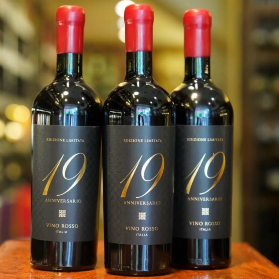 Vang Ý 19 Anniversario Vino Rosso 19%