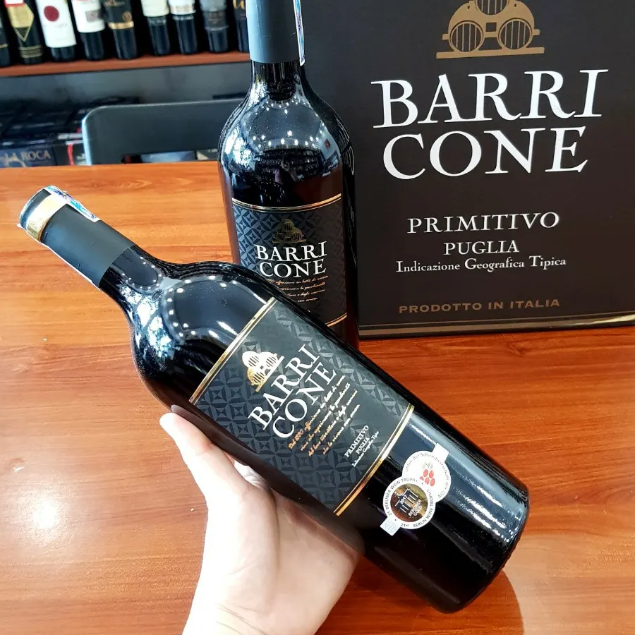 Vang Ý Barri Cone Primitivo 13,5%