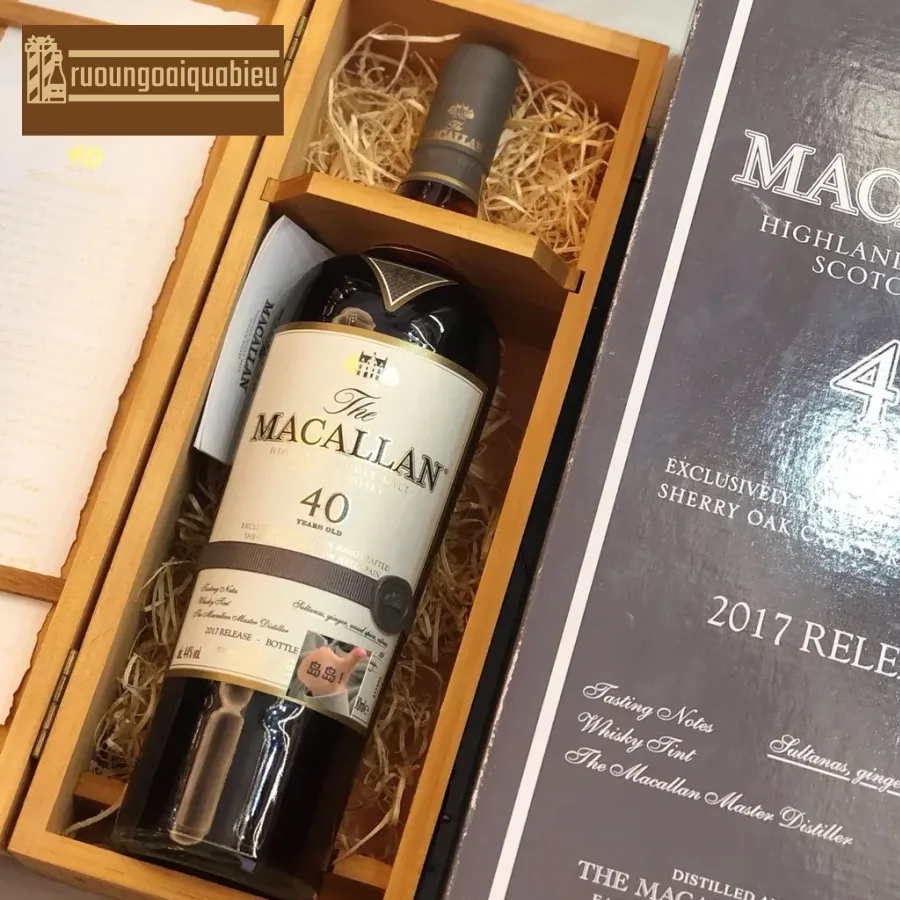 Hương vị độc đáo xứng tầm với giá rượu Macallan 40