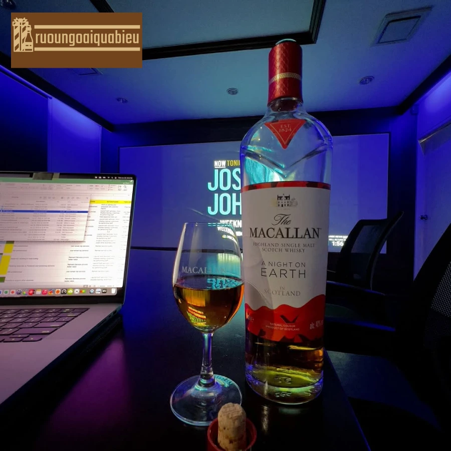 Hương vị tinh tế xứng đáng với giá rượu Macallan A Night On Earth