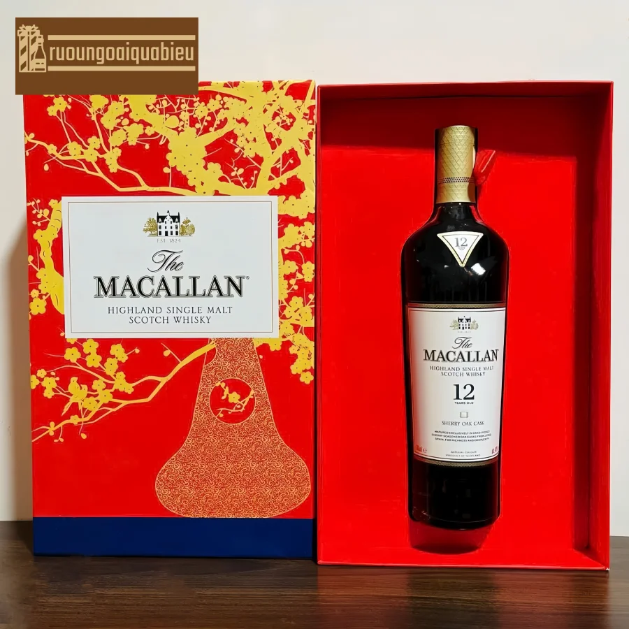 Cách pha chế rượu Macallan 12 Double Cask hộp quà