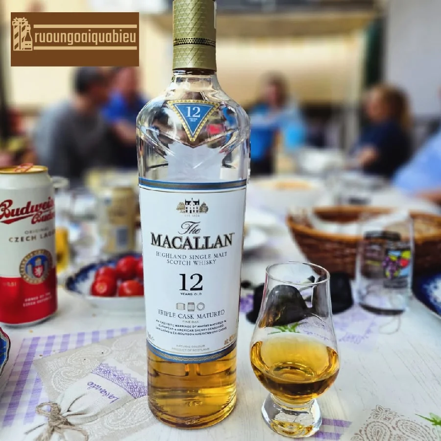 Hương vị tương xứng với giá rượu Macallan 12 Triple Cask