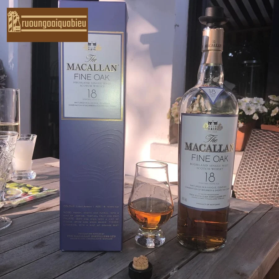 Hướng dẫn cách thưởng thức rượu Macallan 18 Fine Oak