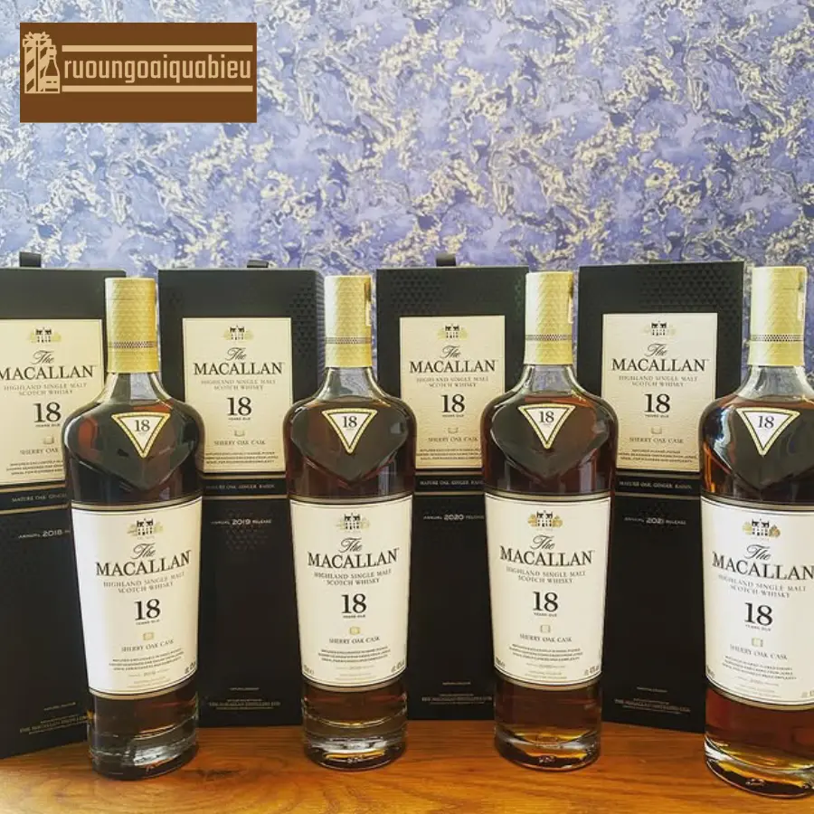 Cách thưởng thức rượu Macallan Sherry Oak 18