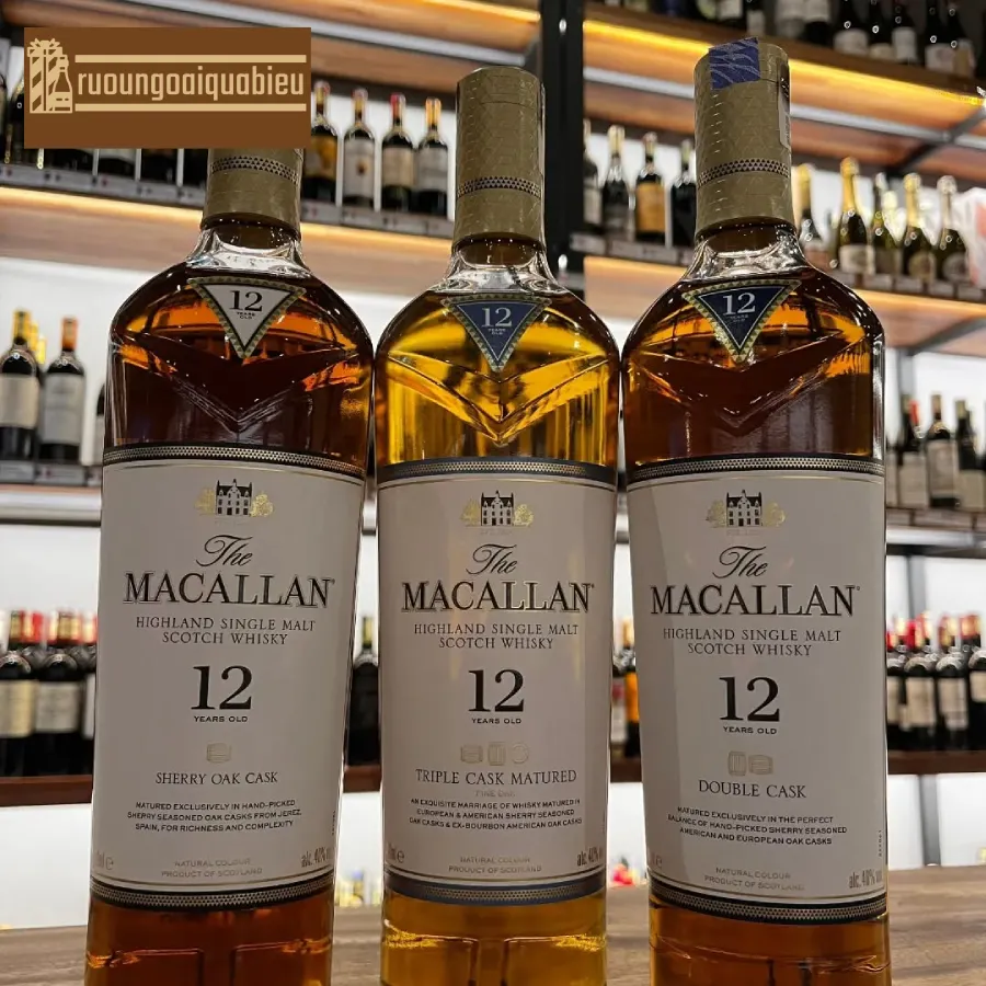 Rượu Macallan 12 có mấy loại?