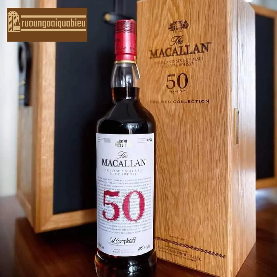 Rượu Macallan 50 – Trái tim của dòng sản phẩm The Red Collection