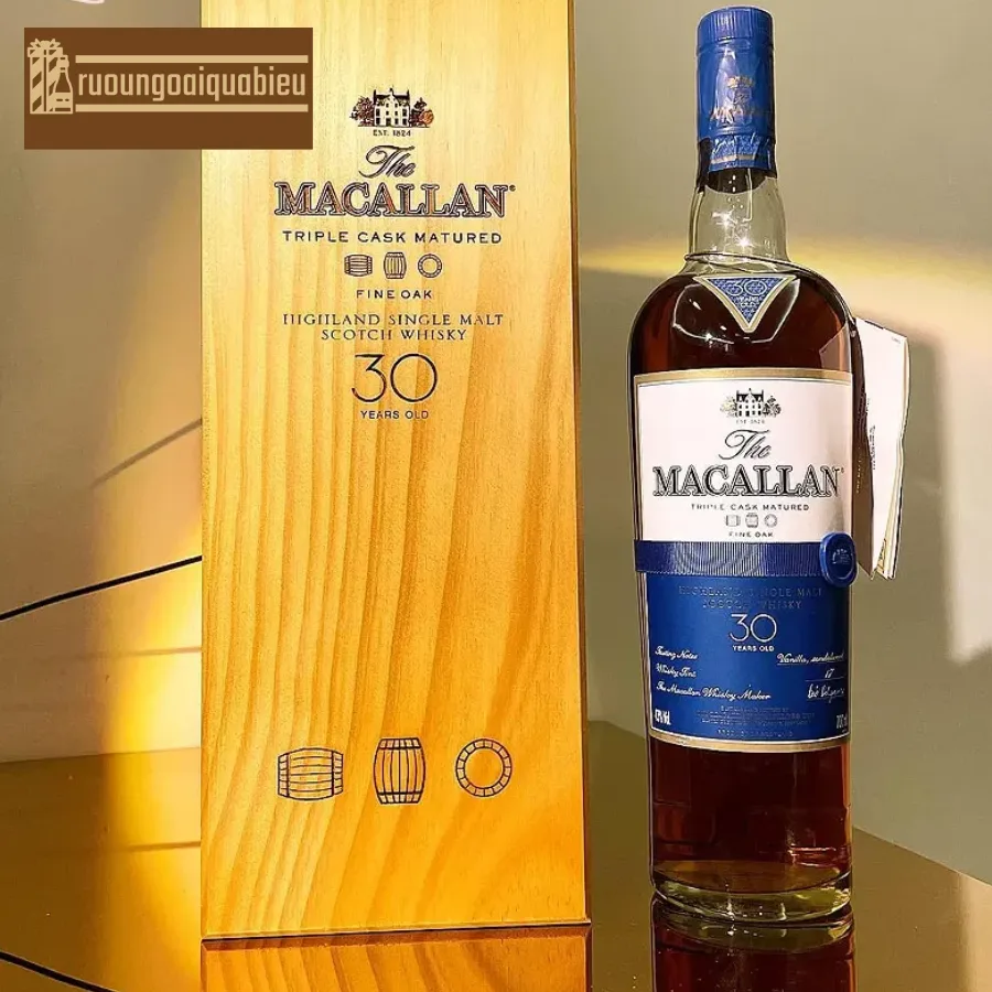 Quy trình sản xuất đẳng cấp với giá chai rượu Macallan 30